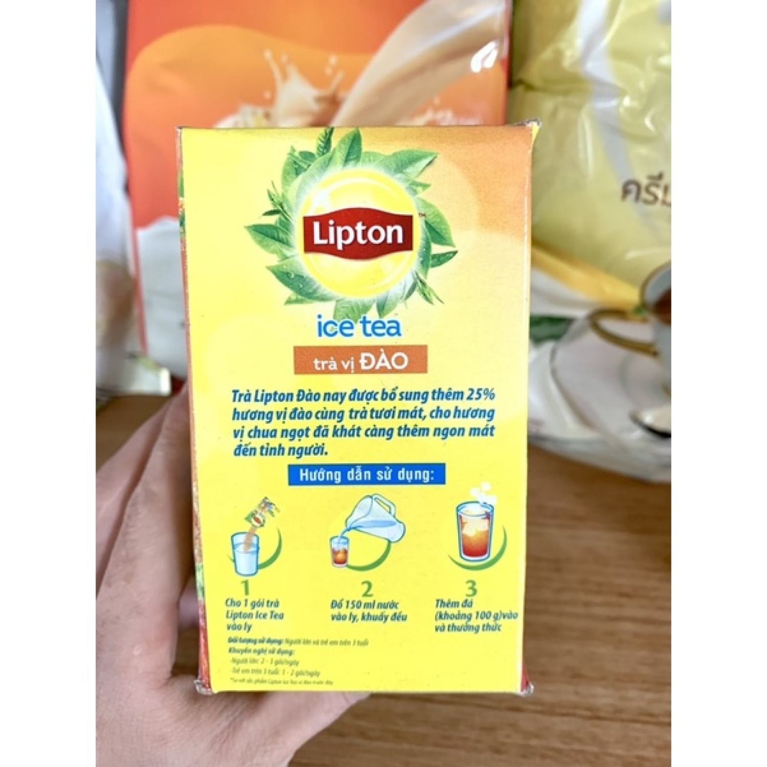 Trà Lipton Đào Hoà Tan-224g