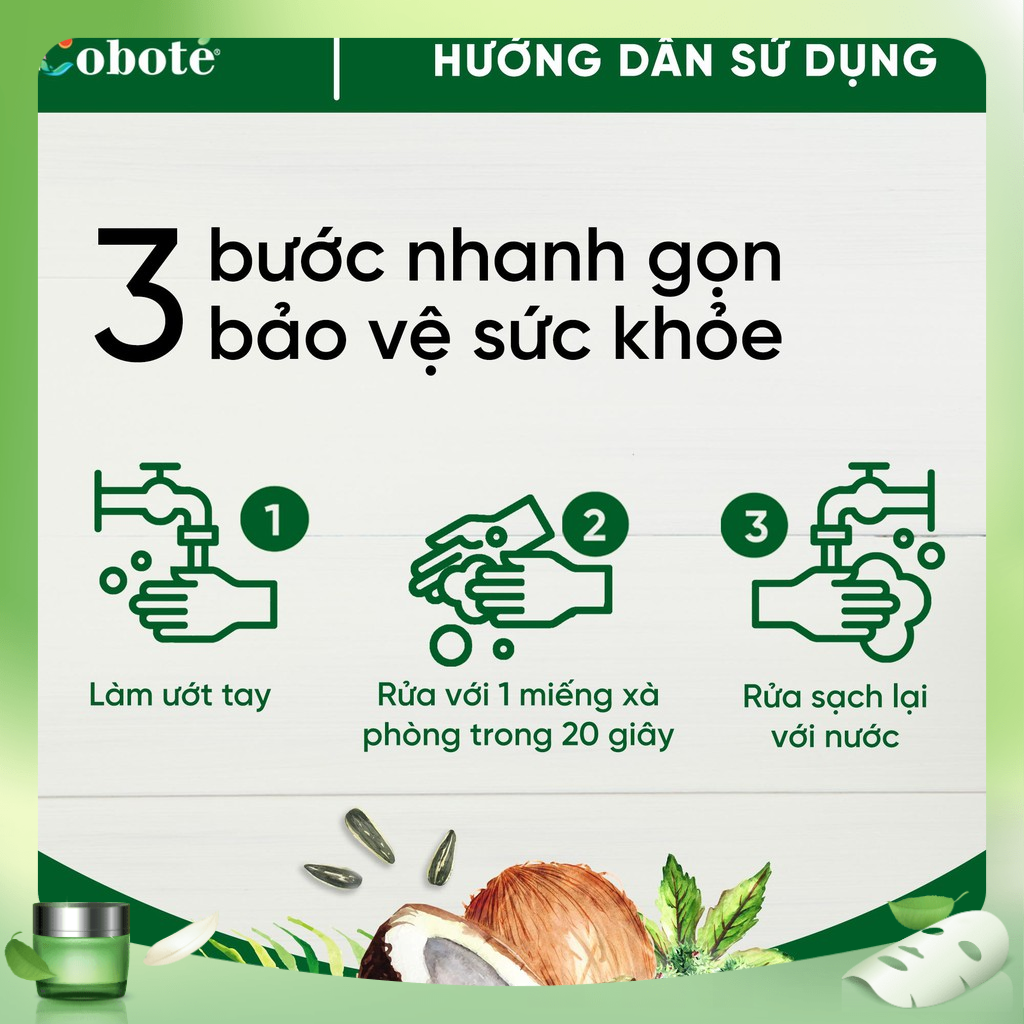 Xà phòng lá rửa tay Coboté 30g