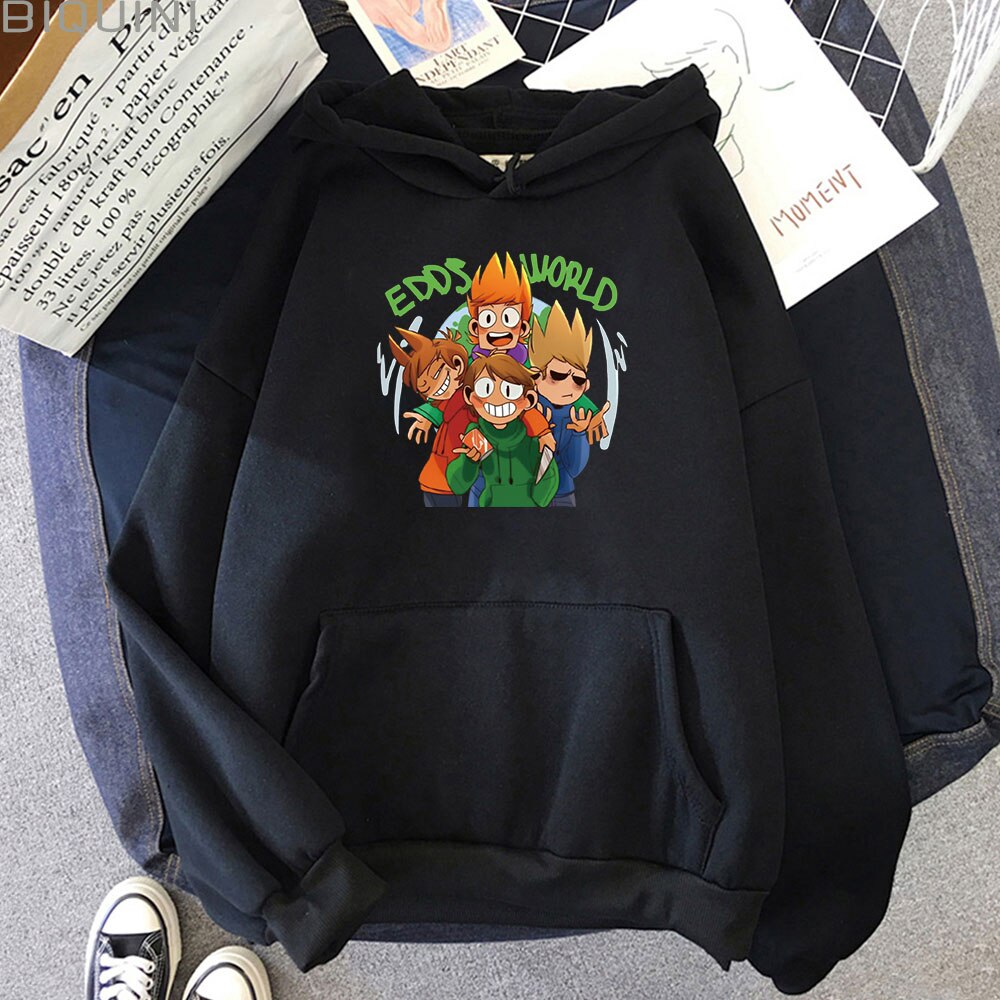 New Eddsworld Hoodie 2021 Autumn Winter Oversized Sweatshirt Men Hoddies Teens Unisex Harajuku Cartoon Fashion Long Sleeve Hoody Large 4XL