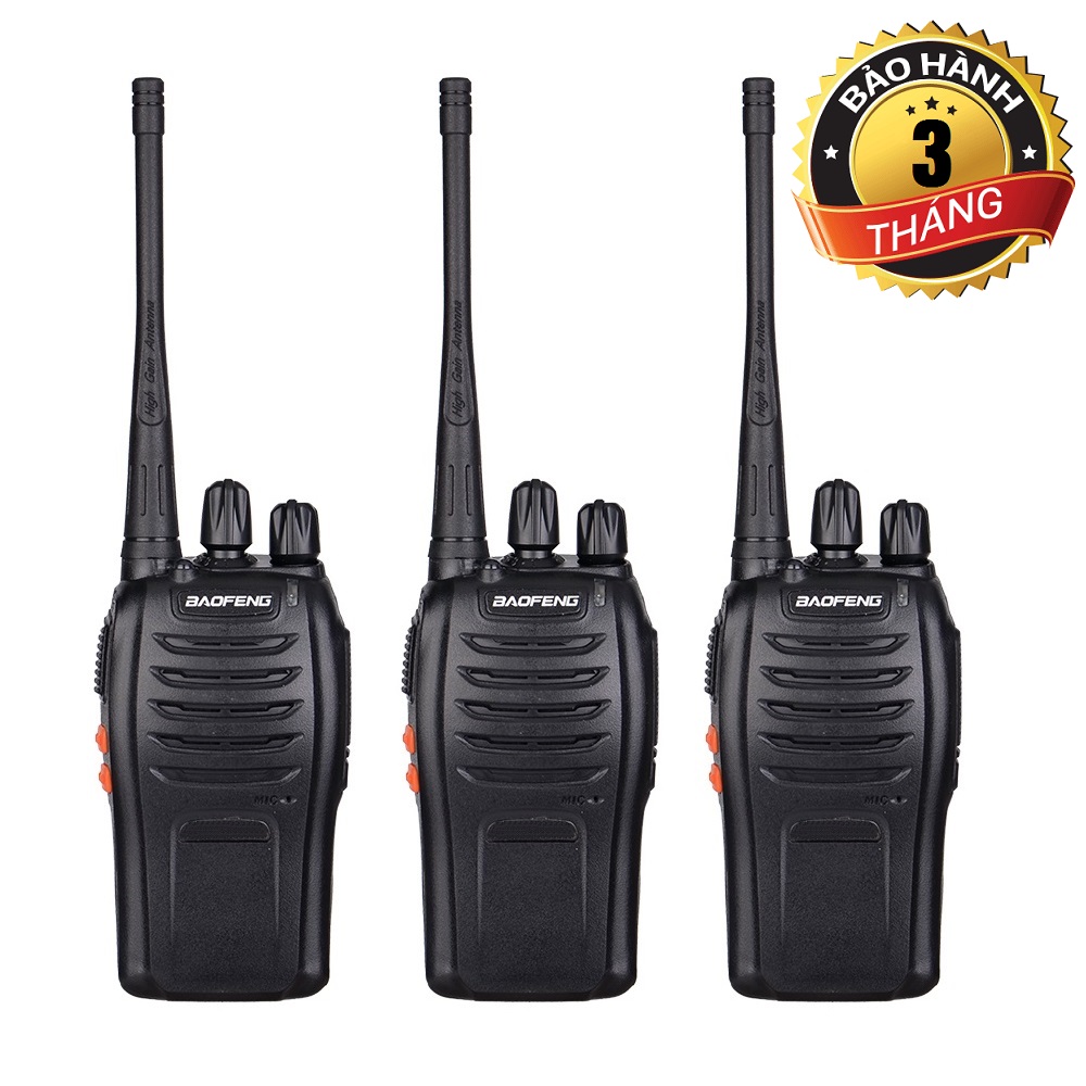 Bộ 03 Bộ đàm Baofeng BF888S - BH:3 Tháng