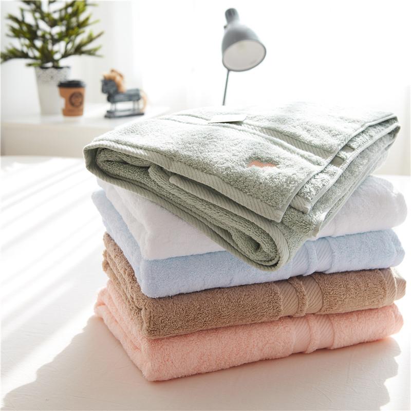 Cao Cấp Bông Ai Cập Màu Nghề Thêu Khăn Tắm 100% Cotton Người Lớn Tắm Khăn Mặt 100% Cotton Dày Hút Nước Mềm Mại Khăn Tắm Cỡ Lớn