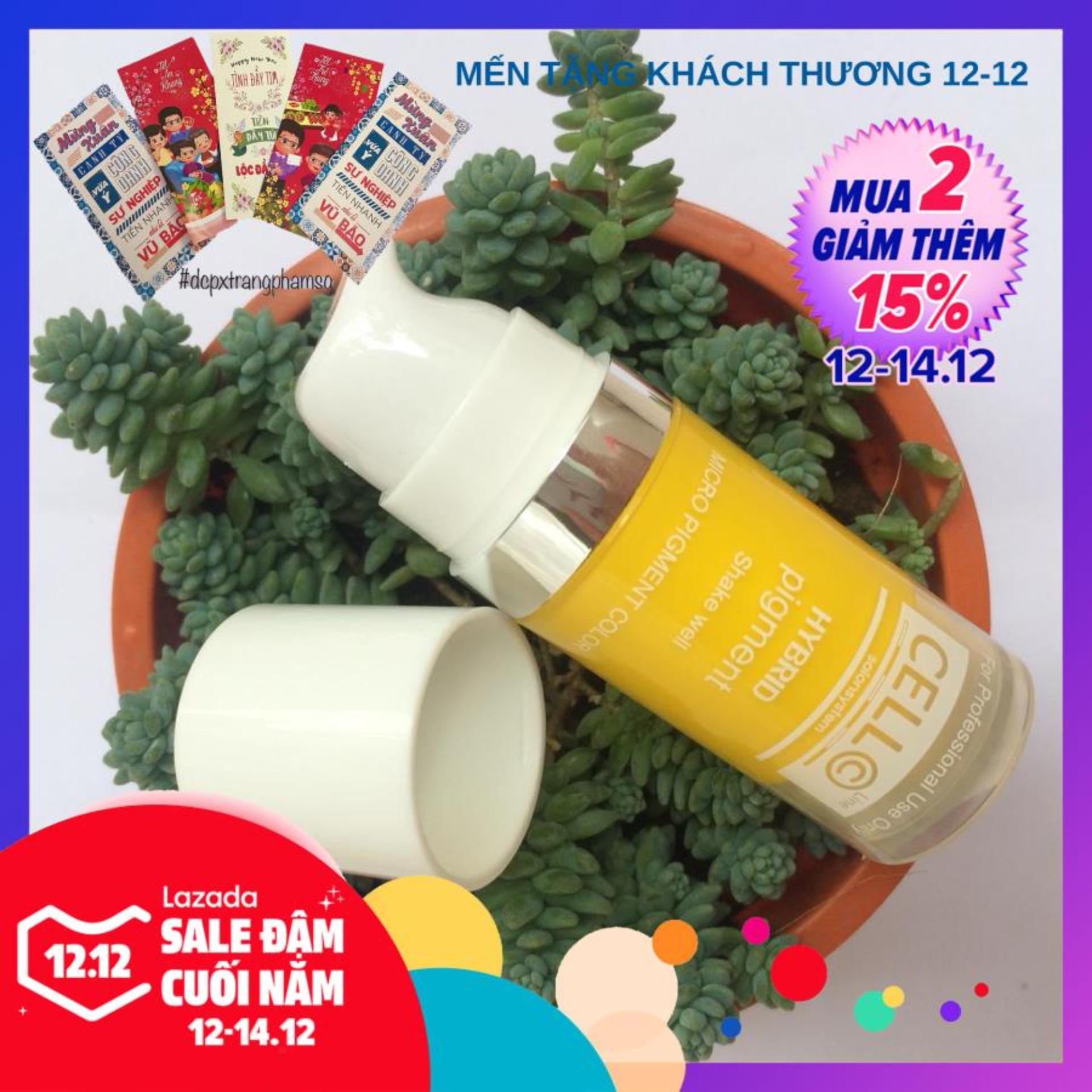 Mực phun xăm xử lí môi vàng chanh CELLO ( khử thâm môi )
