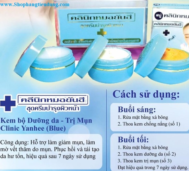 Bộ kem mụn xanh Thái Lan