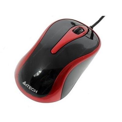 Chuột có dây A4Tech N360( ĐỎ PHỐI ĐEN)