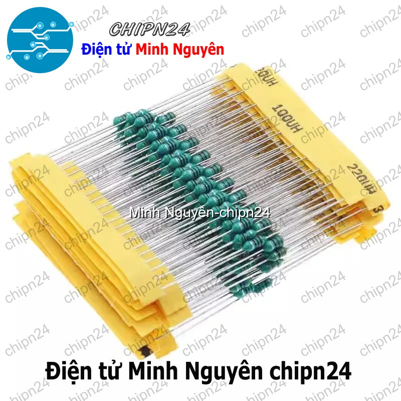 [10 cái] (K184) Cuộn cảm vạch 1/4W DIP 0307 (100uH/220uH/330uH/470uH/1MH/1.5MH/2.2MH/3.3MH/4.7MH/10MH)- [Chọn Loại] - HHH.00351