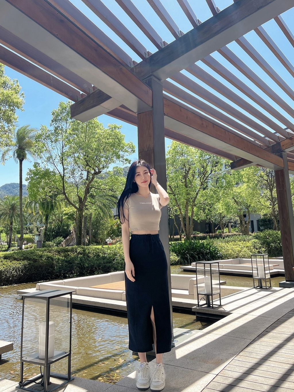 Áo thun croptop Feel body