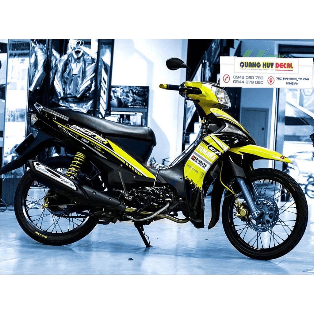 tem TRÙM xe SIRIUS FI vàng đẹp - Tem dán xe máy SIRIUS FIlàm theo yêu cầu - tem xe SIRIUS FIđẹp rẻ chất