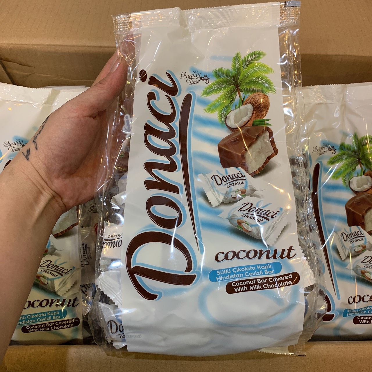 Socola nhân dừa donaci coconut chocolate - turkey / túi 1kg