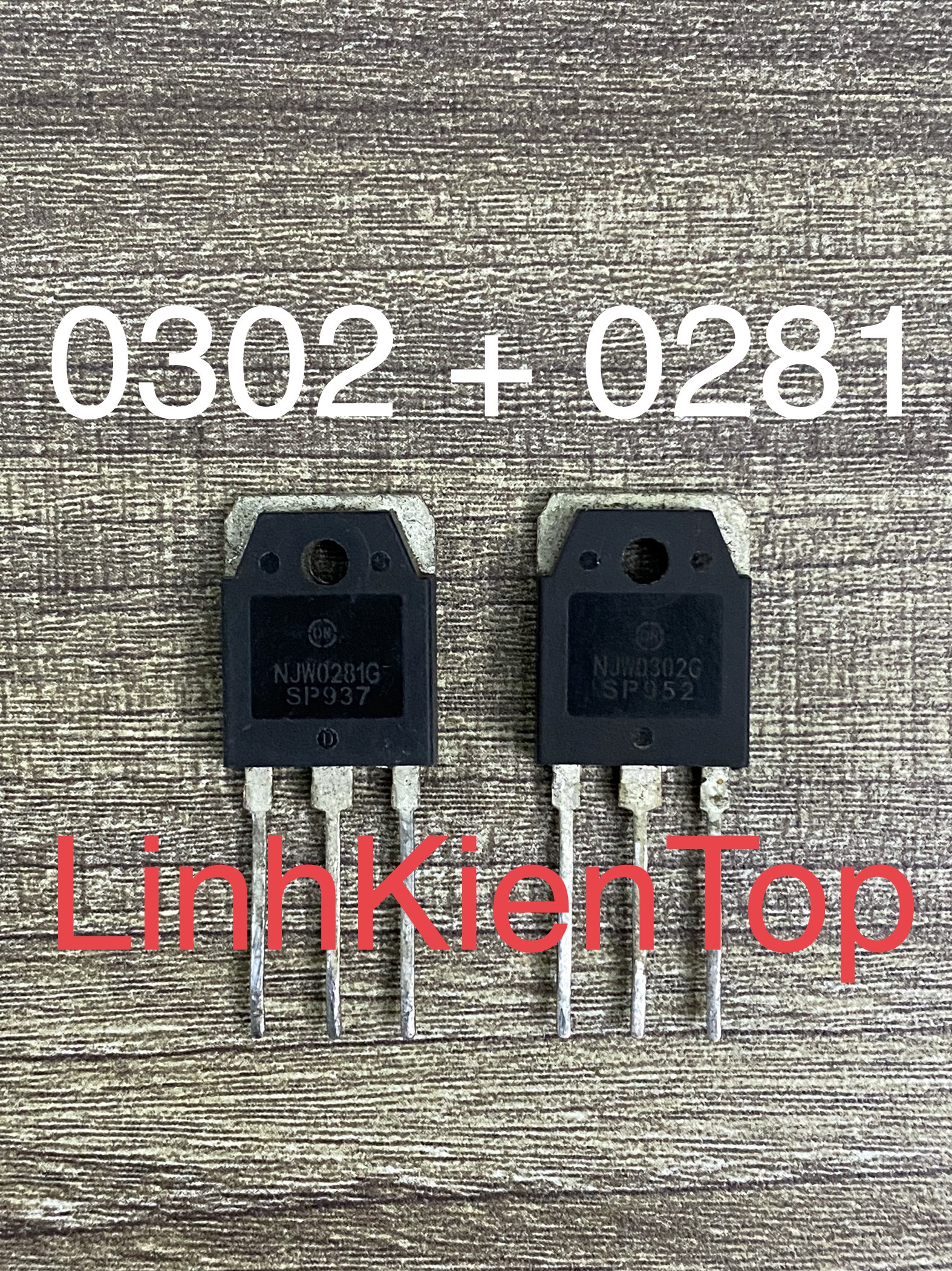 Cặp NJW0302 và NJW0281 tháo máy chân zin