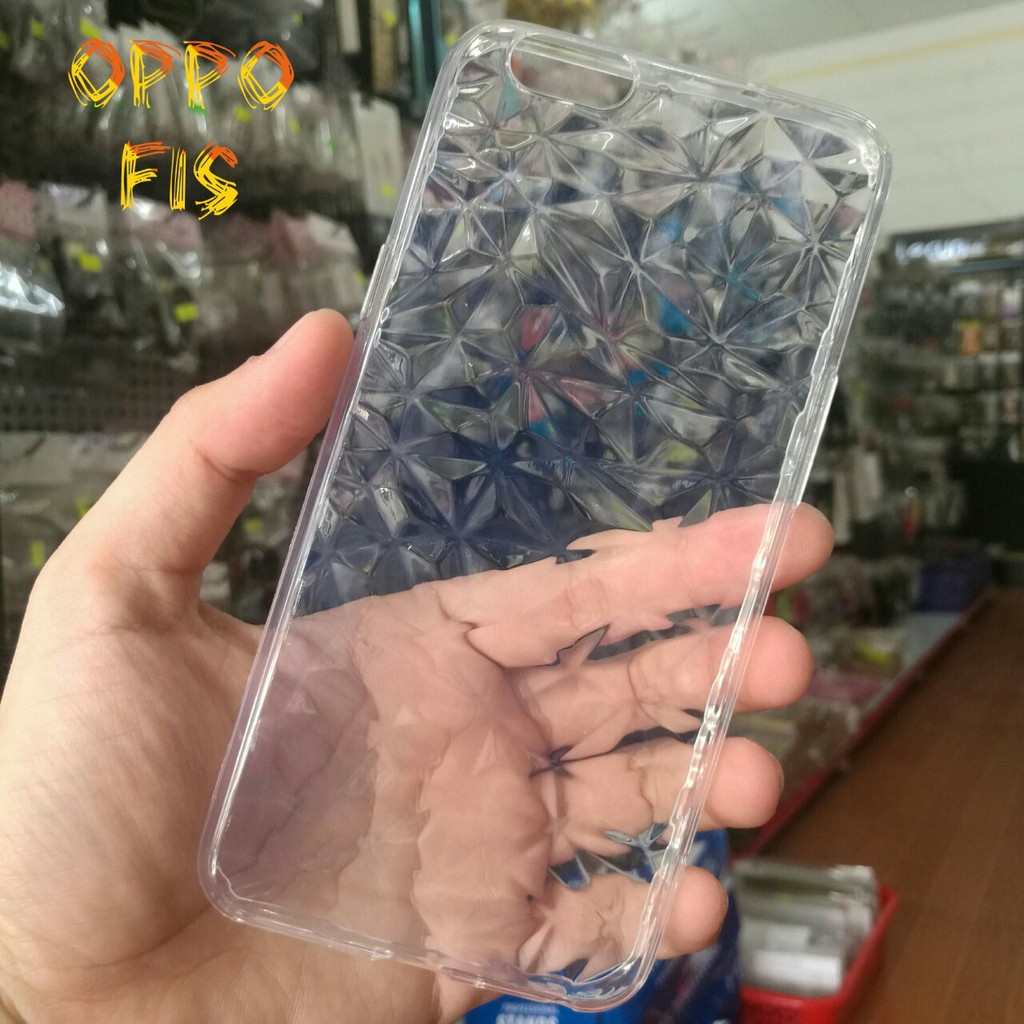 ỐP LƯNG OPPO F1S DẺO TRONG SUỐT VÂN 3D