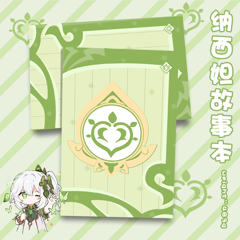 Sổ tay ghi chép notebook Klee game Genshin Impact tuyển tập các câu chuyện về hành trình phiêu lưu Dodoco