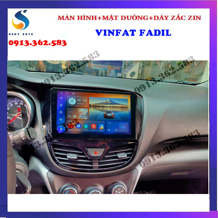 [HỖ TRỢ LẮP ĐẶT Ở HÀ NỘI] Màn hình ô tô OLEDPRO WIFI RAM 2G ROM 32G cho xe VINFAT FADIL, tích hợp sẵn bản đồ, youtube ẩn - màn hình dvd android cho xe hơi, đầu android cho ô tô