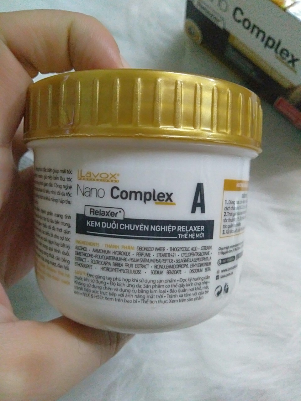 Bộ duỗi tóc lavox nano complex 150ml