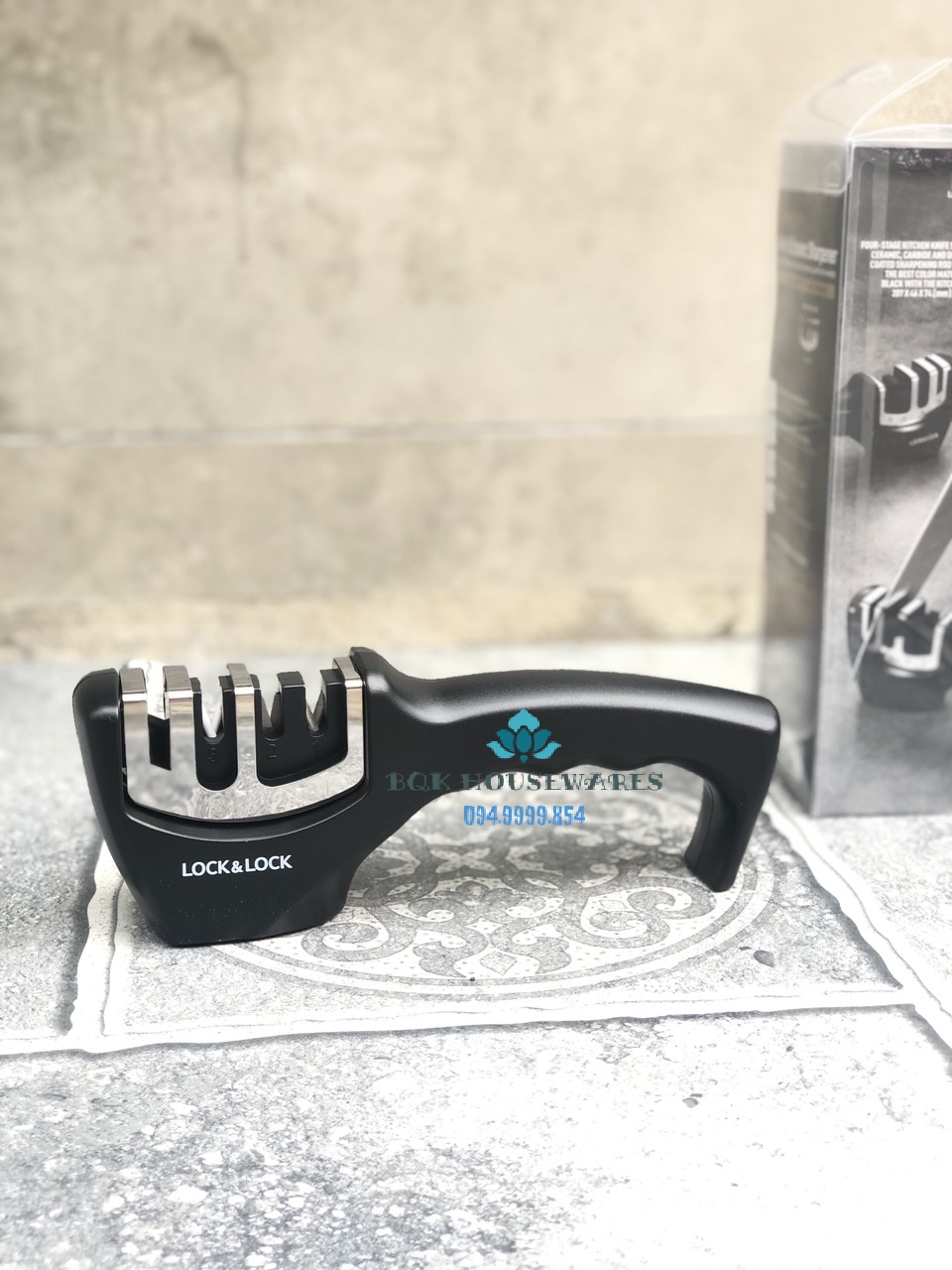 [ Lock&Lock ] Dụng Cụ Mài Dao Kéo 4 Lớp Ckk113