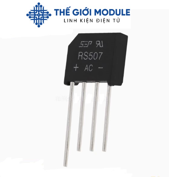 [Rẻ vô địch] [Có sẵn] [Set 2 cái] Diode cầu RS507 5A - thegioimodule