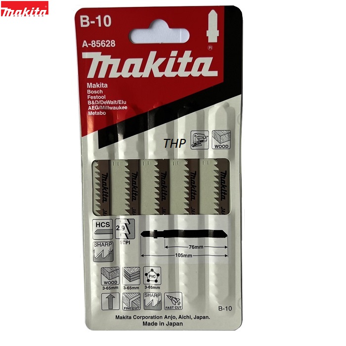 Lưỡi cưa lọng gỗ / ván ép b-10 makita a-85628 – chính hãng