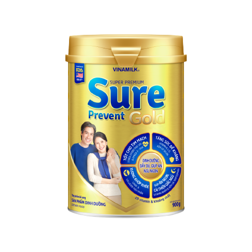 [HCM]Sữa bột Vinamilk Sure Prevent 900g (Hộp thiếc)