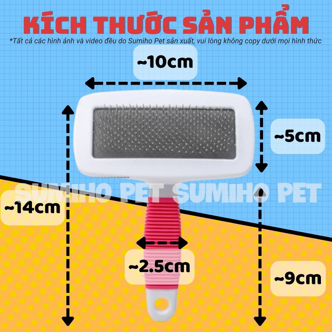 [Hoàn tiền 6%] Lược chải lông và massage cho chó mèo Taotaopet (Cán cao su)