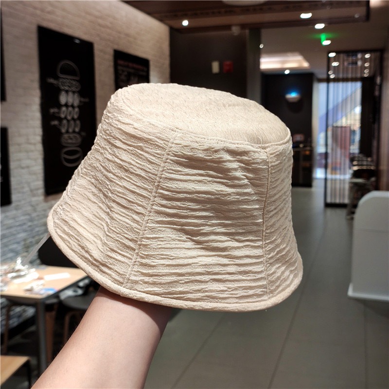 Mũ bucket nón vành cụp chất cotton sọc ngang 517 phong cách hàn quốc