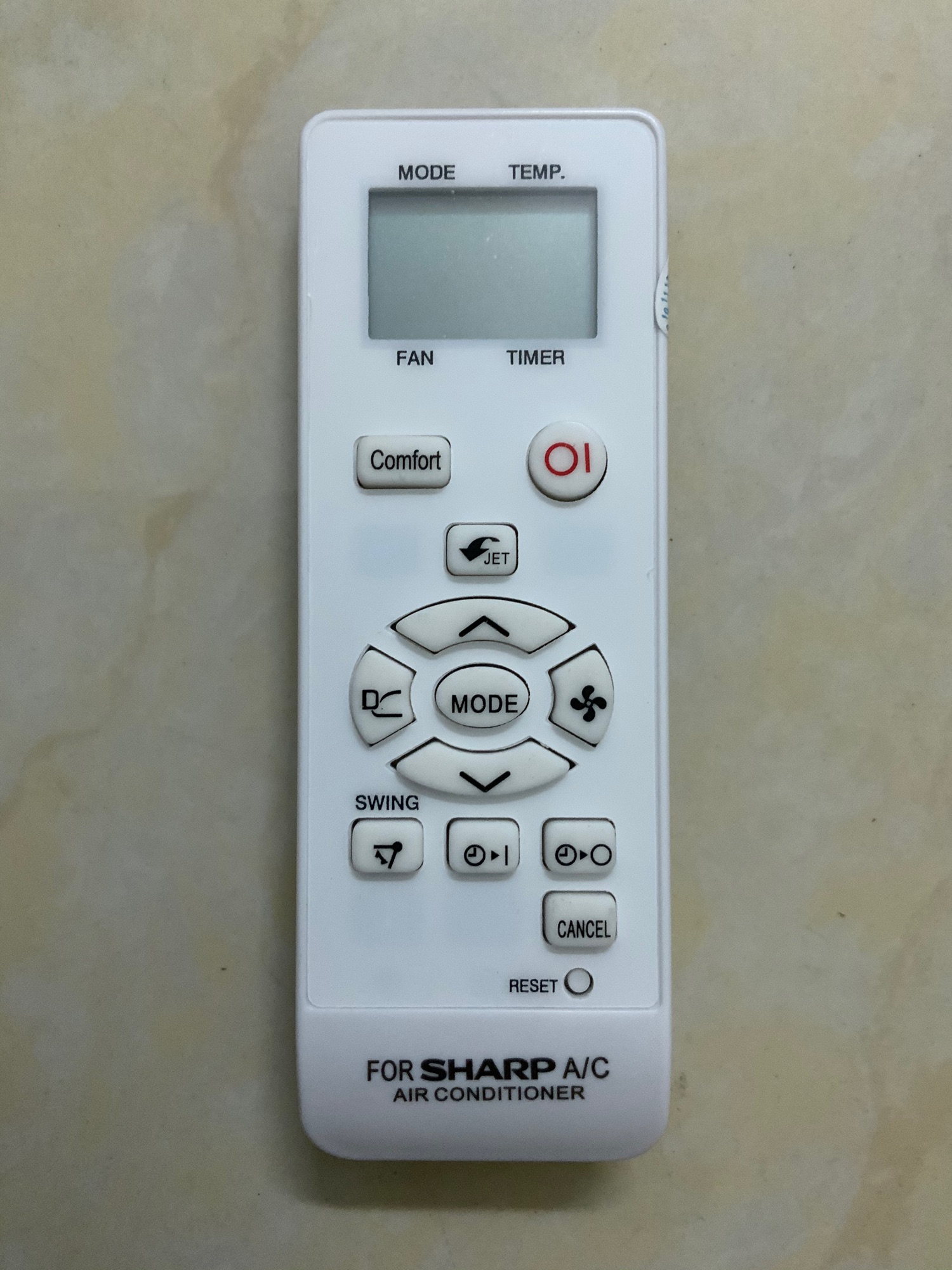 Điều khiển điều hoà Sharp (mẫu 4)