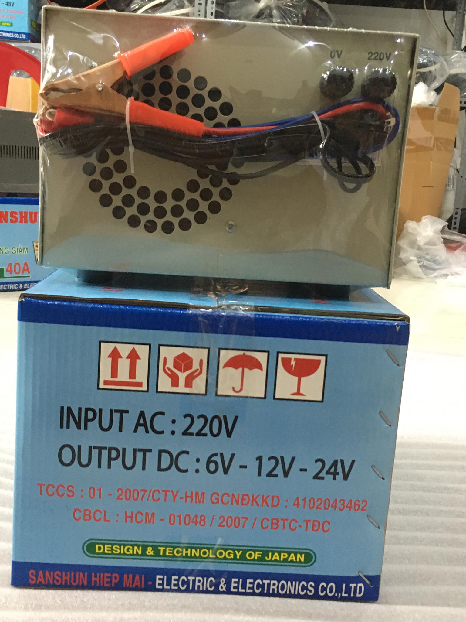 [HCM]Máy sạc bình ắc quy Sanshun 40Ah - 3HT ( bỏ chế độ 6v)