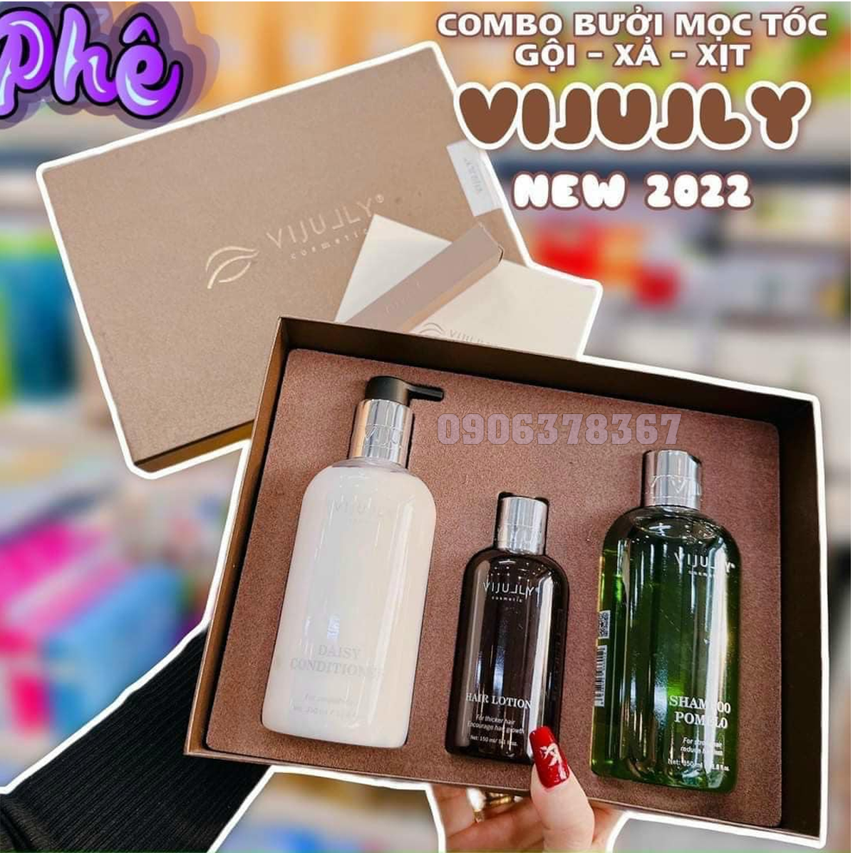 💥💥 Combo Gội- xả -xịt bưởi VIJULLY Mẫu Mới 💥💥