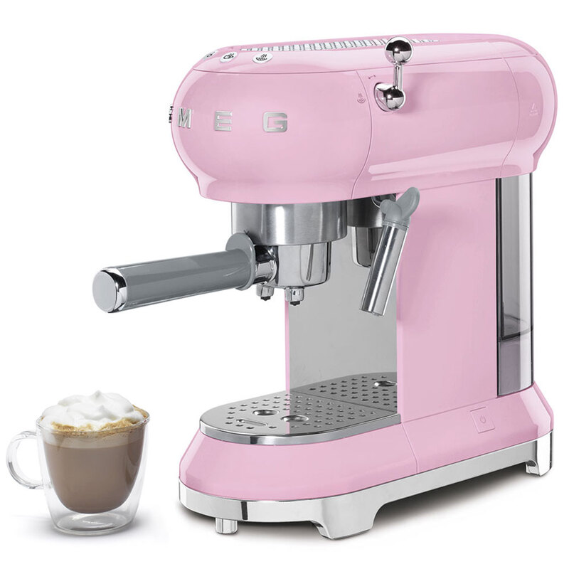 Smeg Automatic Coffee Maker, Smeg Coffee Machine, Coffee Maker, Espresso, Cappucino, Capacity 1350W, Capacity 1L, With Milk Faucet, Foam Maker, Imported From Germany, Many Colors, 12 Month Warranty