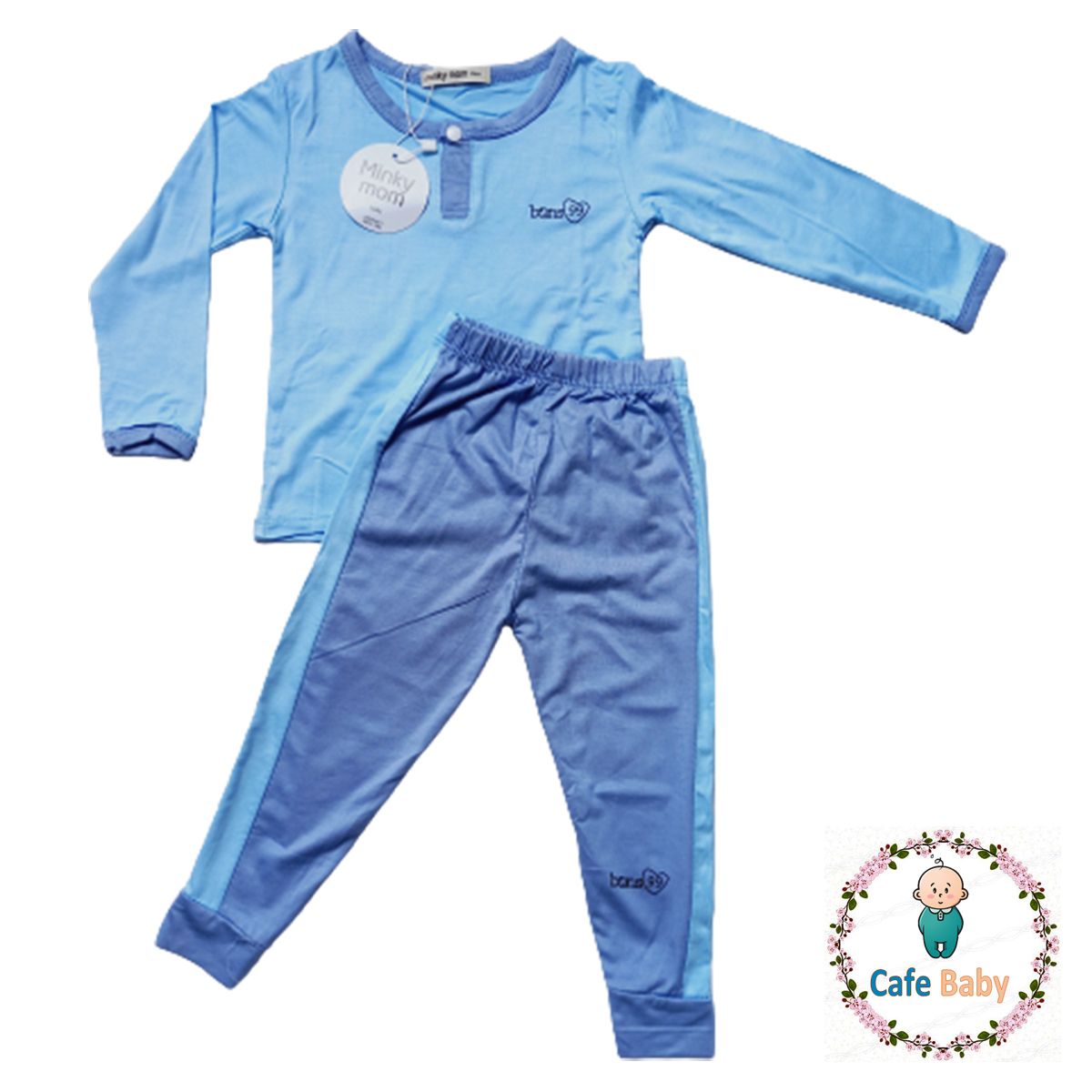 Bộ Minky Mom Dài Viền Thun Lạnh Cho Bé
