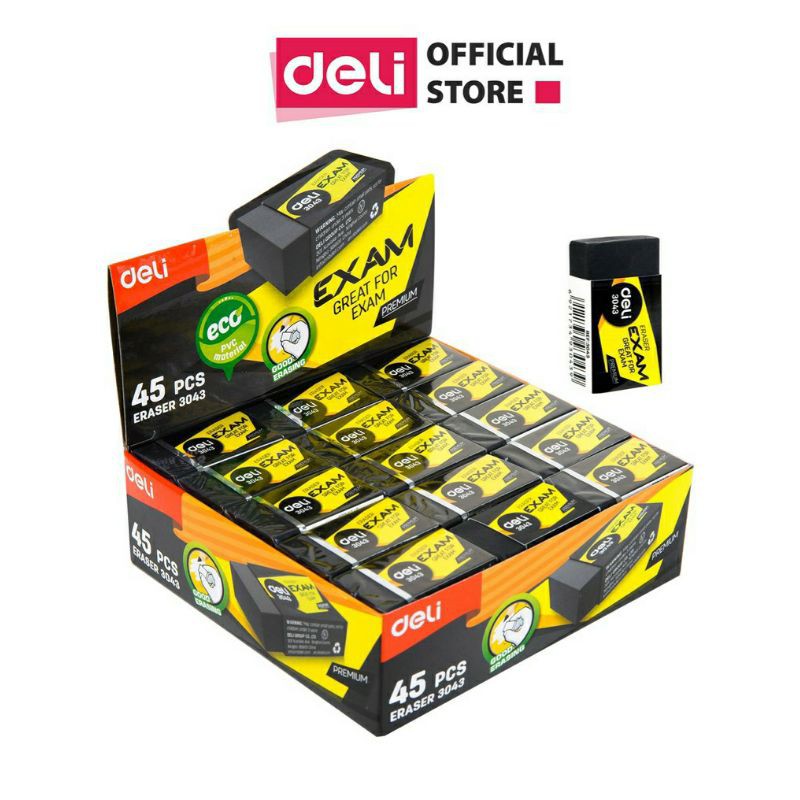 Hộp 30 viên tẩy đen deli