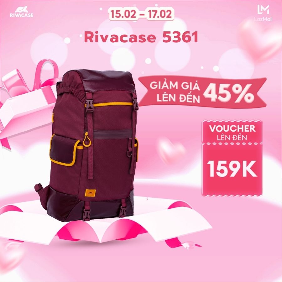 Balo Laptop RIVACASE 5361 17.3 Inch, Sức Chứa 30L, Phù Hợp Laptop Lớn, Dễ Dàng Mang Theo Khi Du Lịch