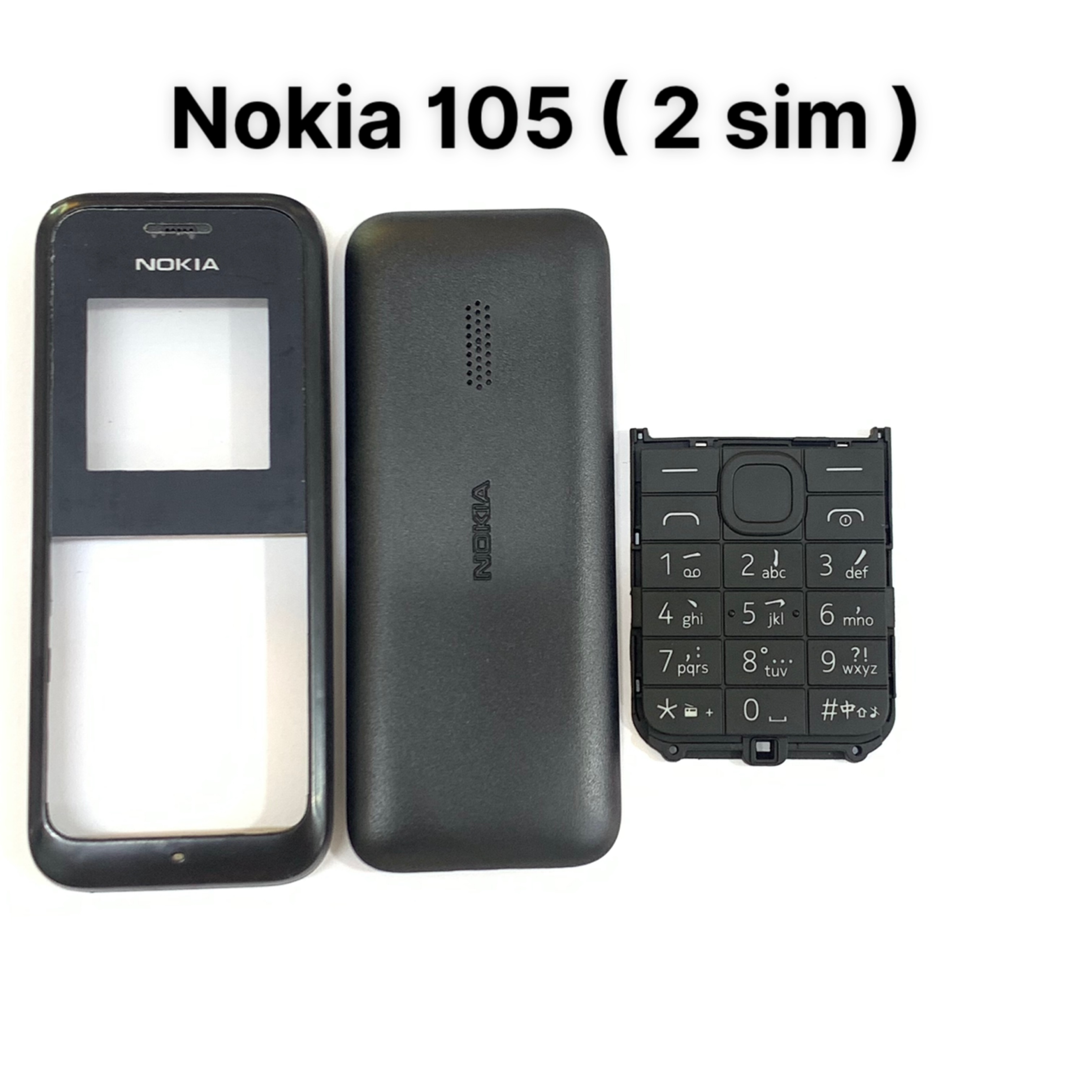 Vỏ bộ nokia 105 sườn , lưng , phím