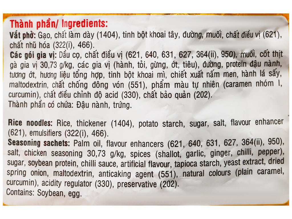 CB 15 GÓI PHỞ ĐỆ NHẤT VỊ GÀ 67GR- 16139