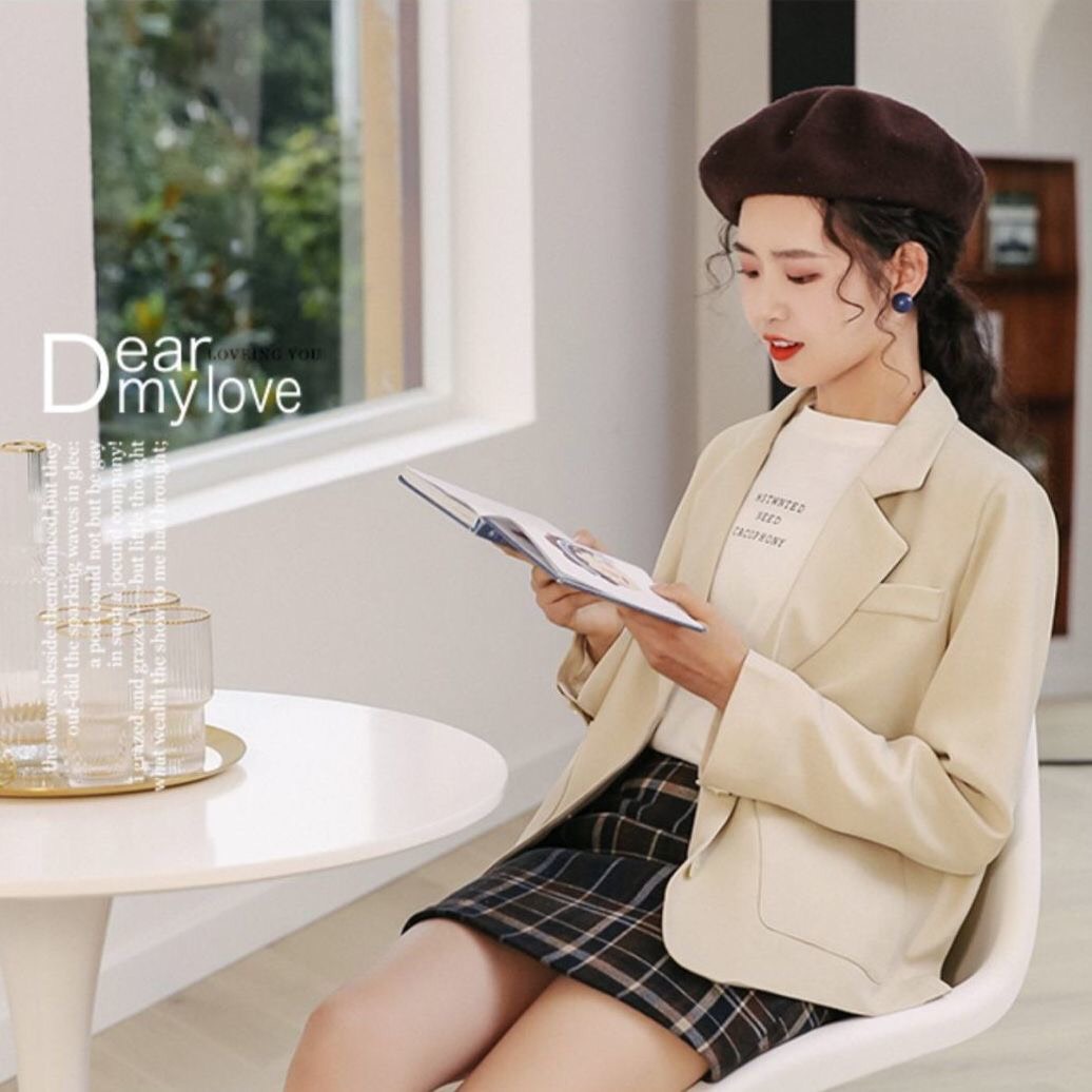 Áo blazer form nhỏ size XS màu hồng xinh xắn kiểu dáng basic