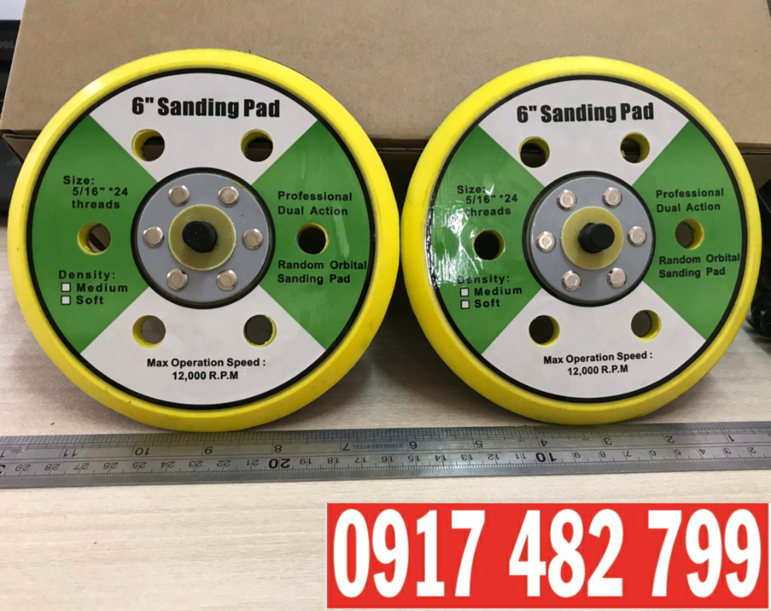 Đế chà nhám tròn 6 inh 15cm 150mm đế chà nhám hơi đế chà nhám gỗ