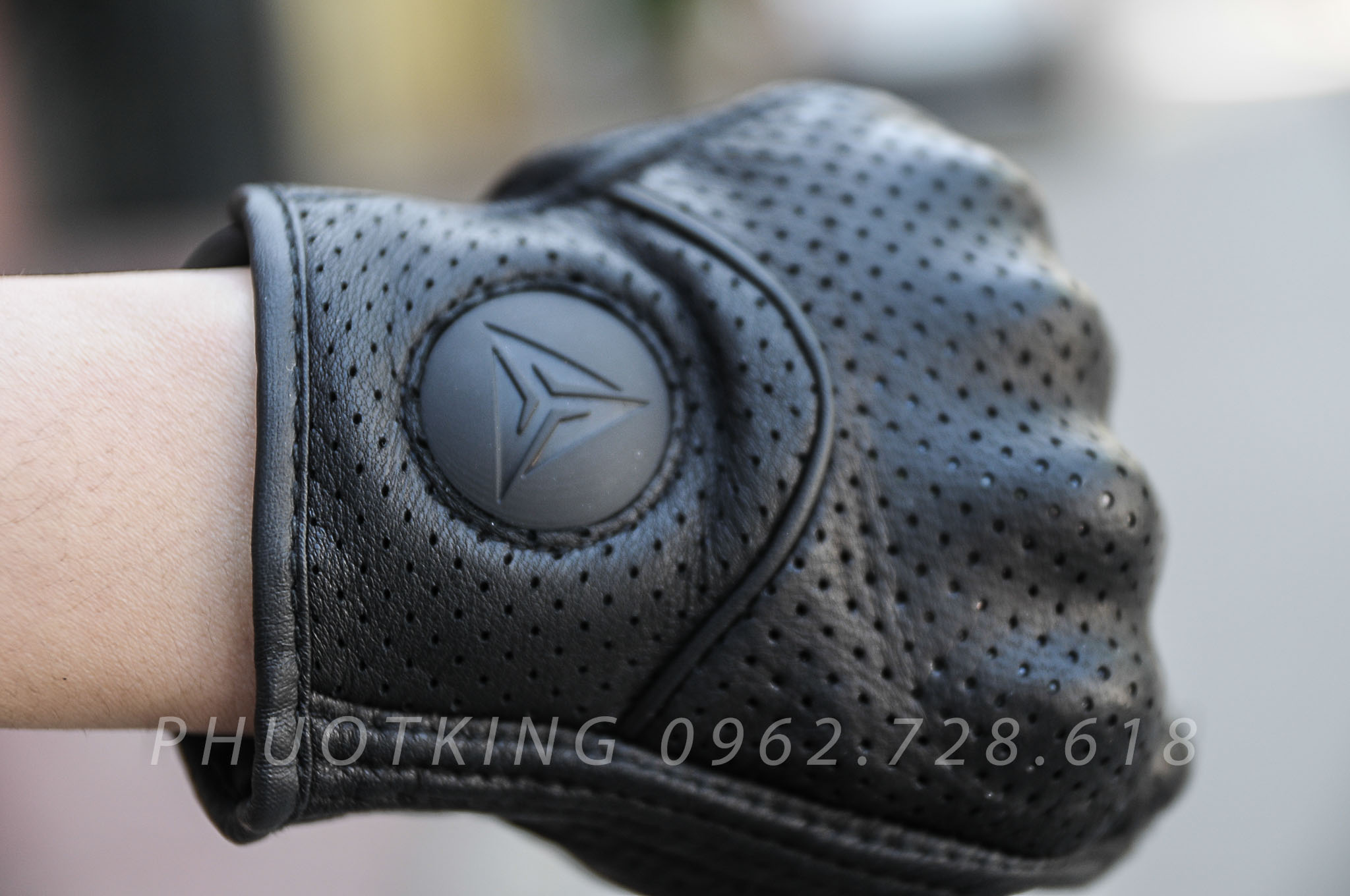 [CHÍNH HÃNG] Găng tay Motowolf cụt ngón da thật