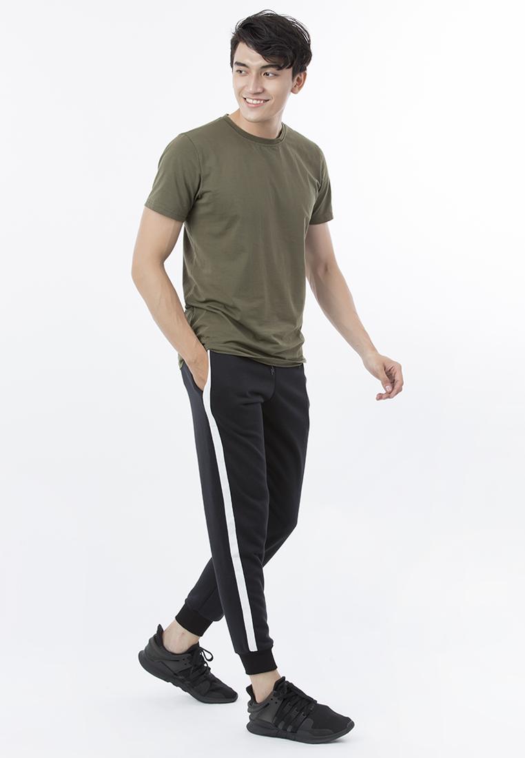 Quần Dài Thun Jogger Nam Phối Sọc 1041 (màu đen, xanh và xám)