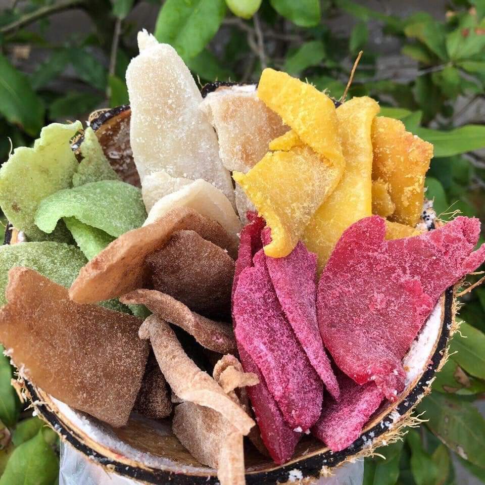 (Freeship) 1Kg Mứt dừa non miếng mix vị BẾN TRE- CHỢ BẾN TRE