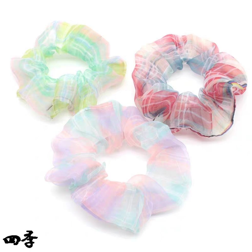 [HCM]Buộc tóc scrunchies cầu vồng