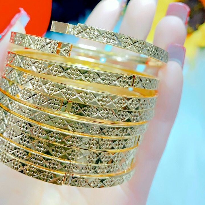 [HCM]Bộ 7 Chiếc Ximen Khóa Bấm Vàng Cực Bền - HX21217 - Mạ Vàng 18k Đá Cao Cấp Sáng Như Vàng Thật Giống Thật 99% - Sử Dụng Đi Tiệc