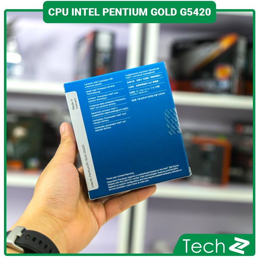 CPU Intel Pentium Gold G5420 (3.8GHz, 2 nhân 4 luồng, 4MB Cache, 54W) - Socket Intel LGA 1151)