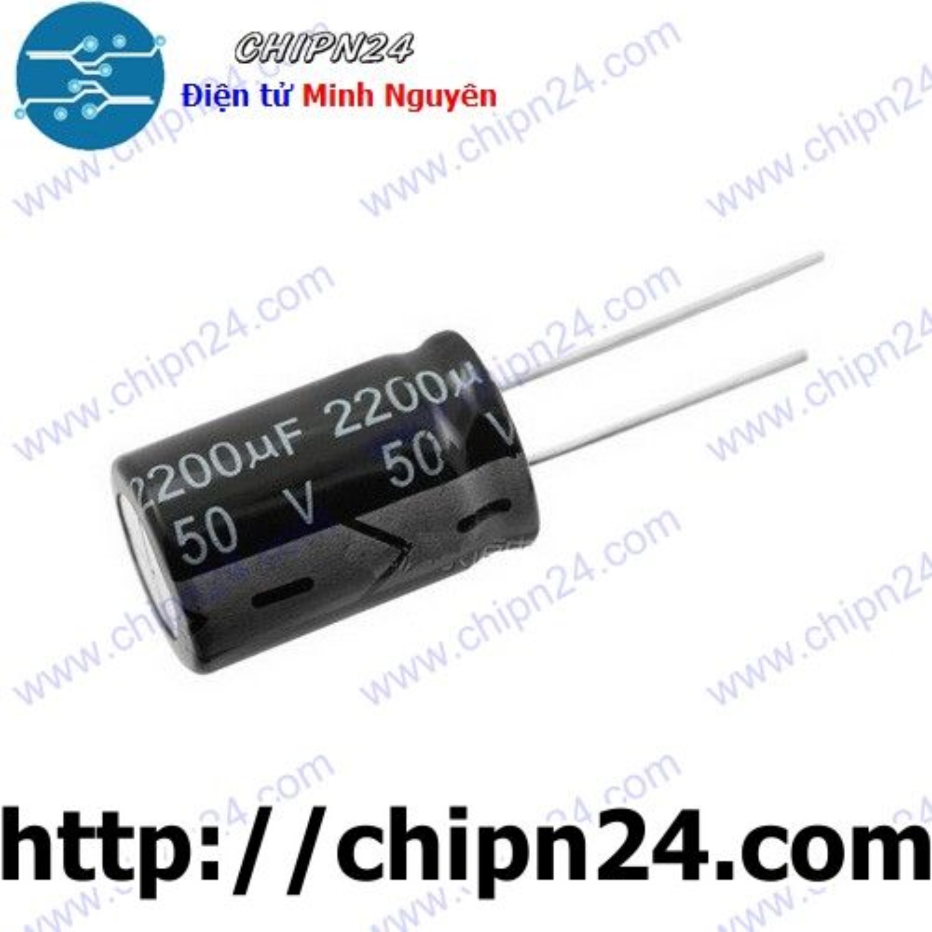 [3 con] (G37.4) Tụ hóa 2,200uF 50V (16x25mm) (2200uF 50V)