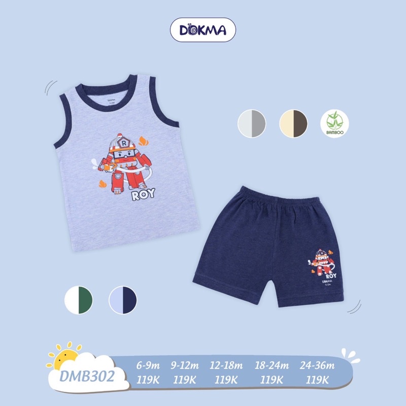 Bộ ba lỗ Bé Trai Dokma DMB302 (Sz 9-36M)