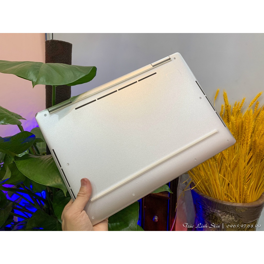 Skin dán Laptop Dell màu Chrome bạc mịn