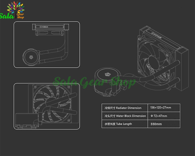 Tản Nhiệt Nước CPU AIO ID-Cooling Frostflow X 120cm