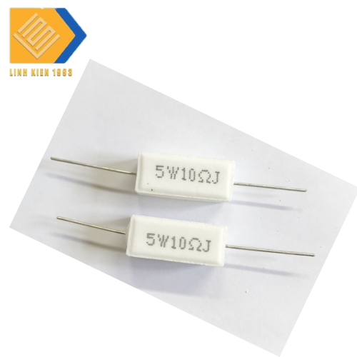[  3 CON ] Điện Trở 10 Ohm 5W chân cắm xuyên lỗ