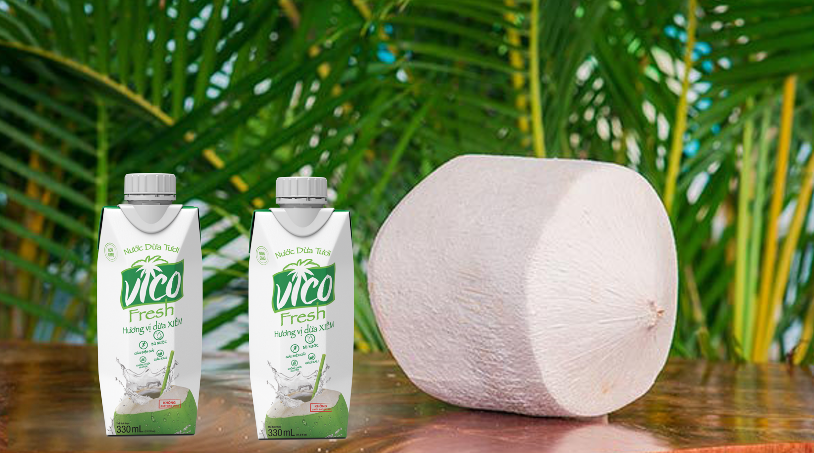 6 HỘP NƯỚC DỪA XIÊM VICO FRESH 330ML