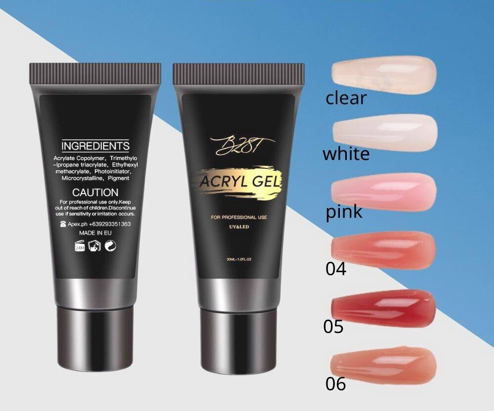Gel gôm đắp móng, nối móng đắp gel không nóng 30ml