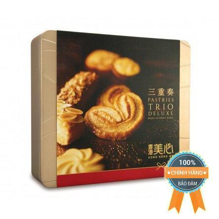 Bánh Mei-Xin Trio Deluxe Pastries - Hộp Sắt 38 Cái