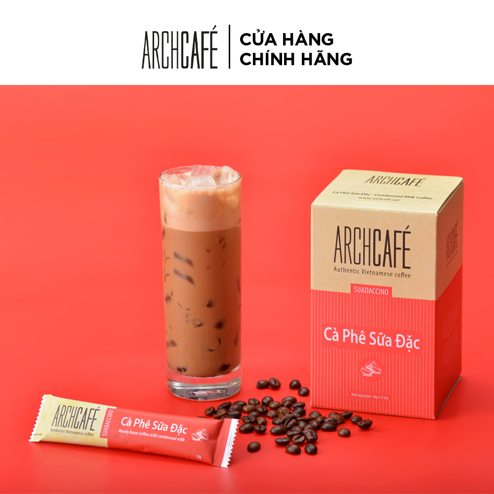 Ready Brew Coffee with Condensed milk - Instant Coffee Archcafe (12 sticks x 18g)