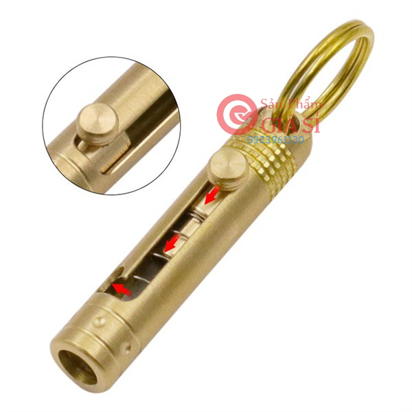 Móc Khóa Dao Rọc Giấy Mini Bằng Đồng Thau
